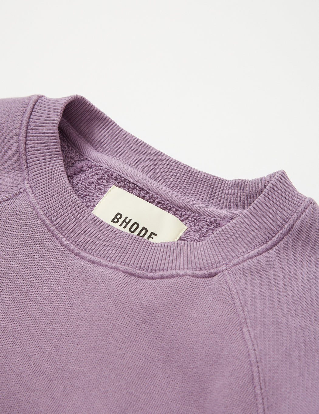 Bhode Raglan Crew Sweatshirt (Loopback) - Space Purple