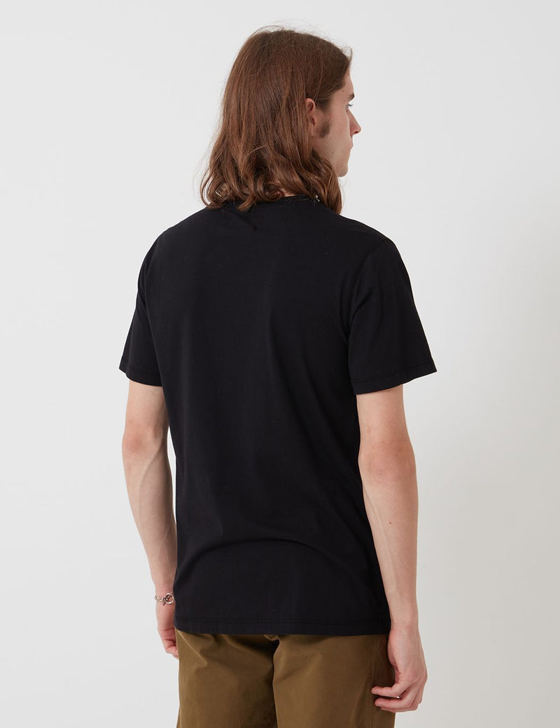 Bhode Besuto T-Shirt - Black (Organic Cotton, 165gsm)