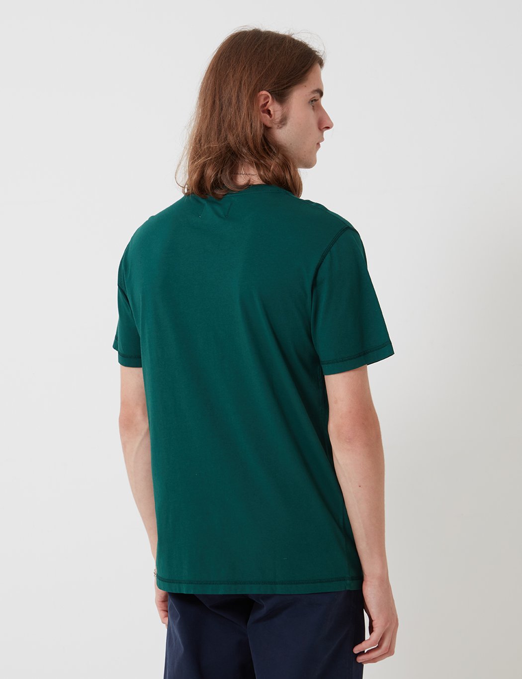 Bhode Besuto Pocket T-Shirt - Forest Green (Organic Cotton, 165gsm)