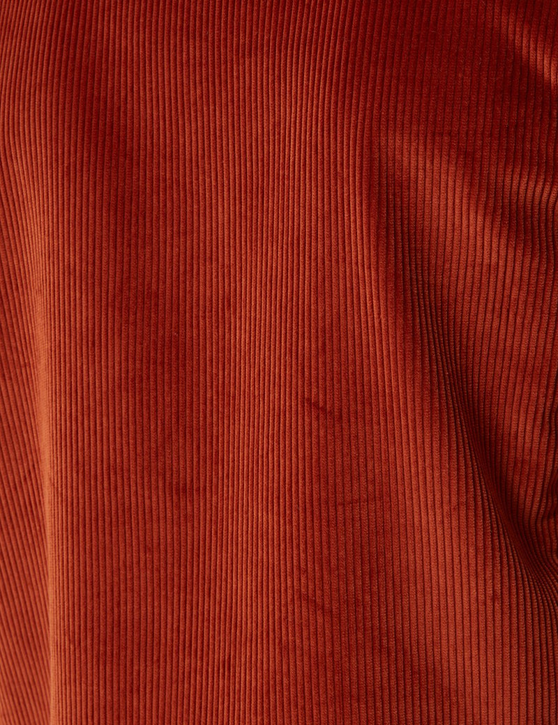Bhode x Brisbane Moss Zip Jacket (8 Wale Cord) - Cinnamon