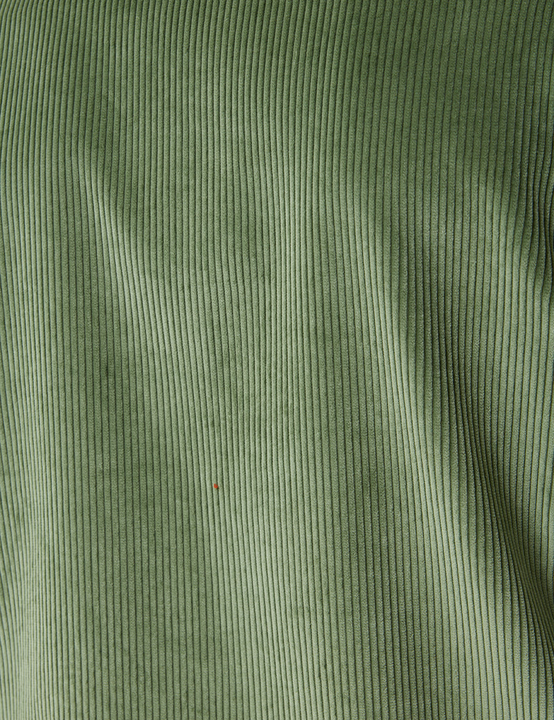 Bhode x Brisban Moss Zip Jacket (8 Wale Cord) - Sage Green