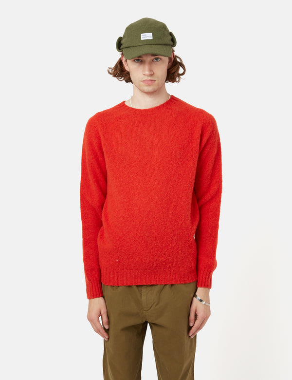 Bhode Supersoft Lambswool Jumper (Made in Scotland) - Scarlet Red