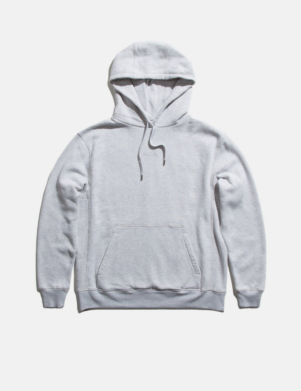 Bhode Oversized Pocket Hoodie - Grey Marl (Organic Cotton, 360gms)